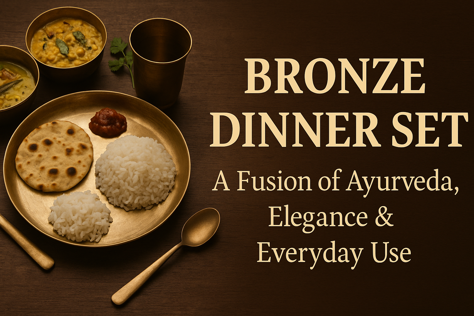Bronze Dinner Set: A Fusion of Ayurveda, Elegance & Everyday Use
