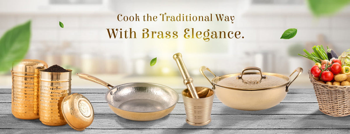 Traditional Brass Cookware & Kitchenware | Raj Gharana Metals
