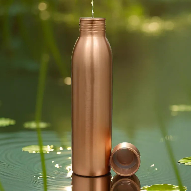 Copper Water Bottle - Plain