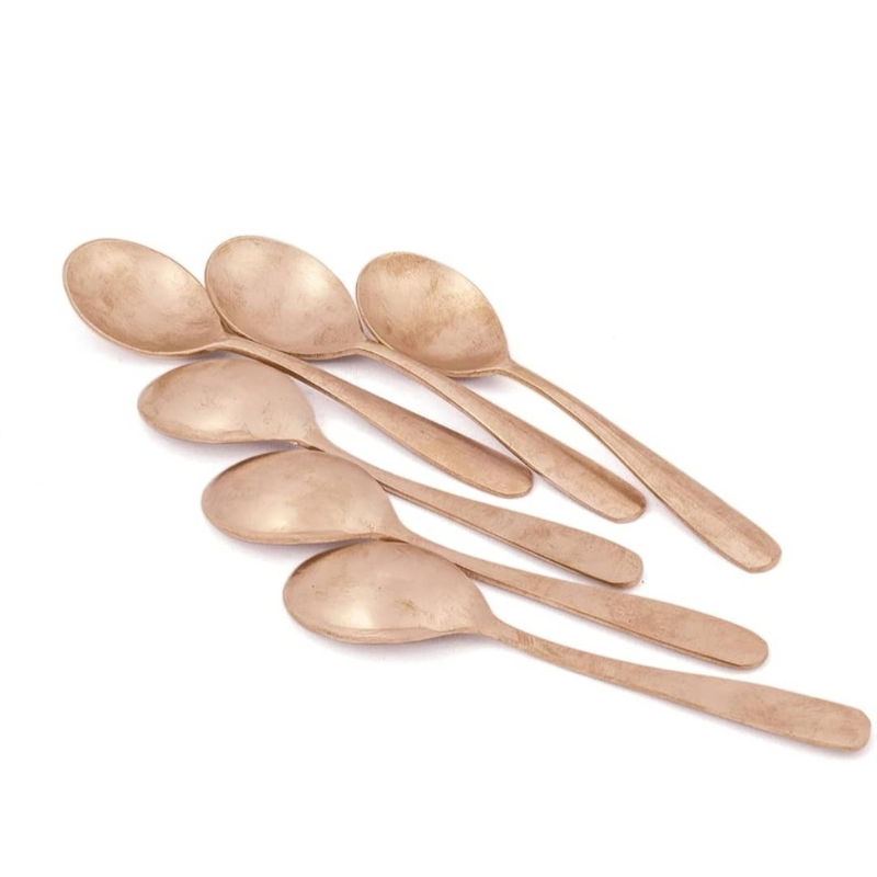Kansa Dinner Spoons | 6Pcs - Matte