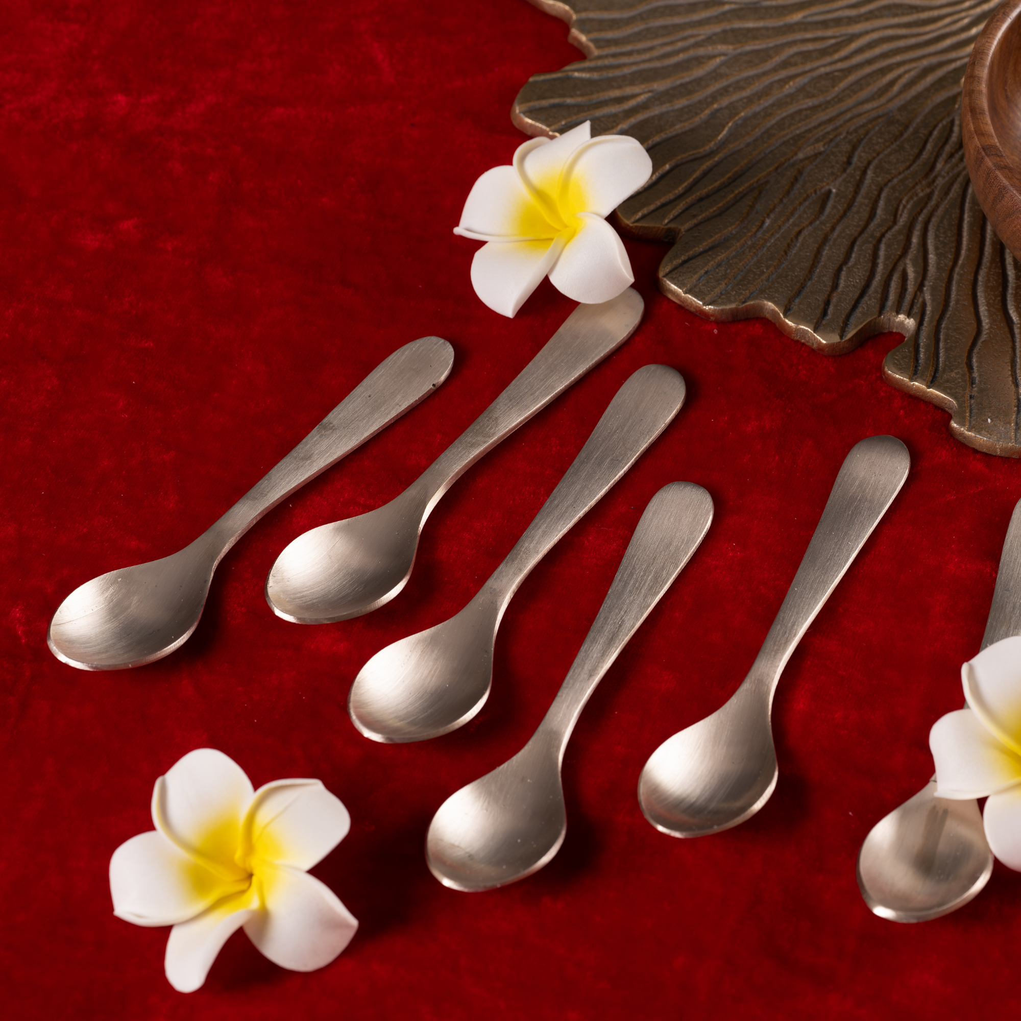 Kansa Dinner Spoons | 6Pcs - Matte