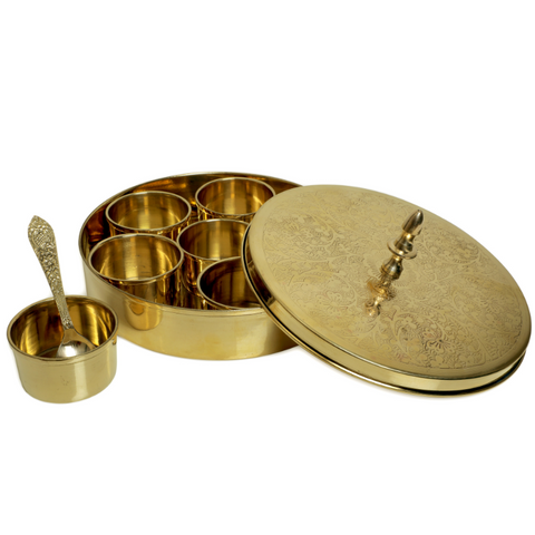 Brass Spice Box Set