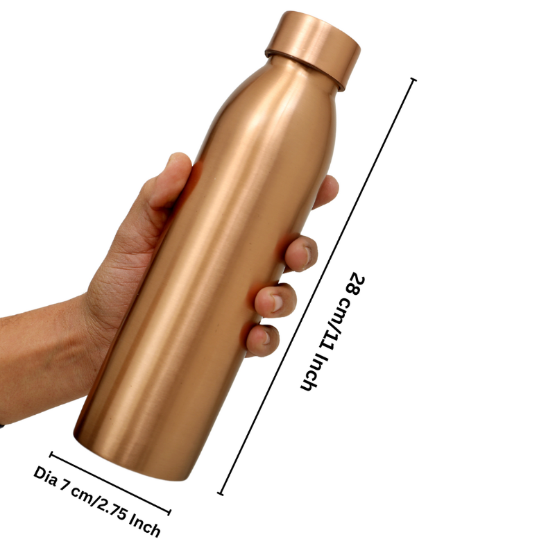 Copper Water Bottle - Plain