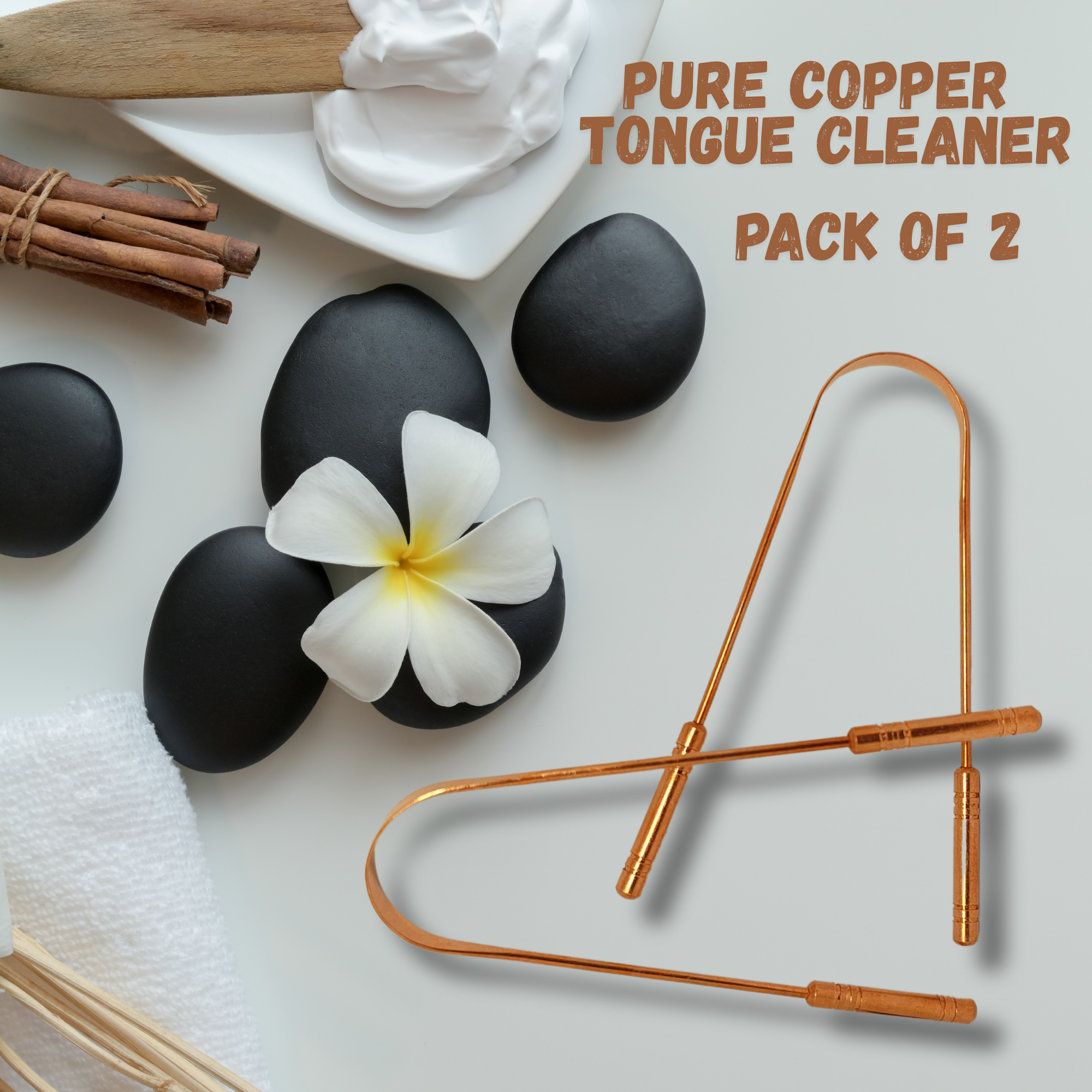 Copper Tongue Cleaner (Pack of 2)