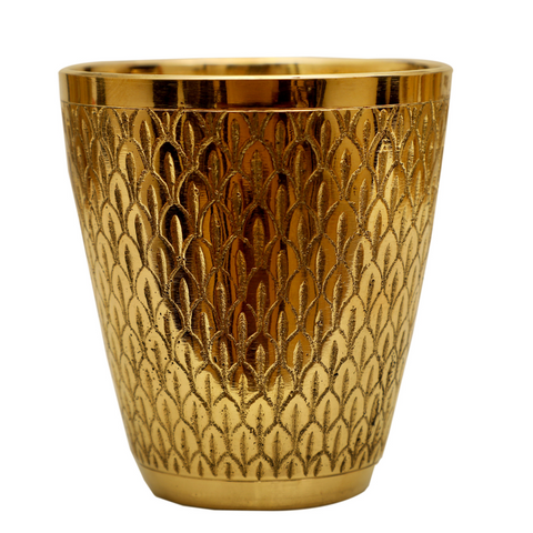 Brass Jar & 6 Glass Set – Nakashi Design