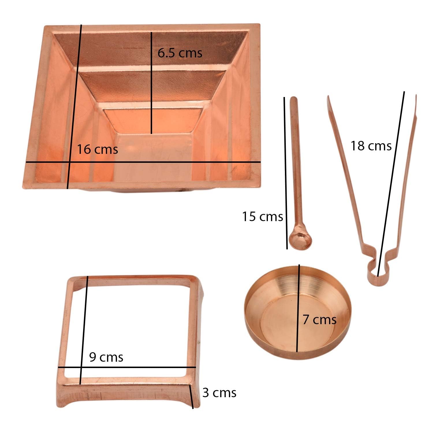 Copper Agnihotra Hawan Kund Kit Set