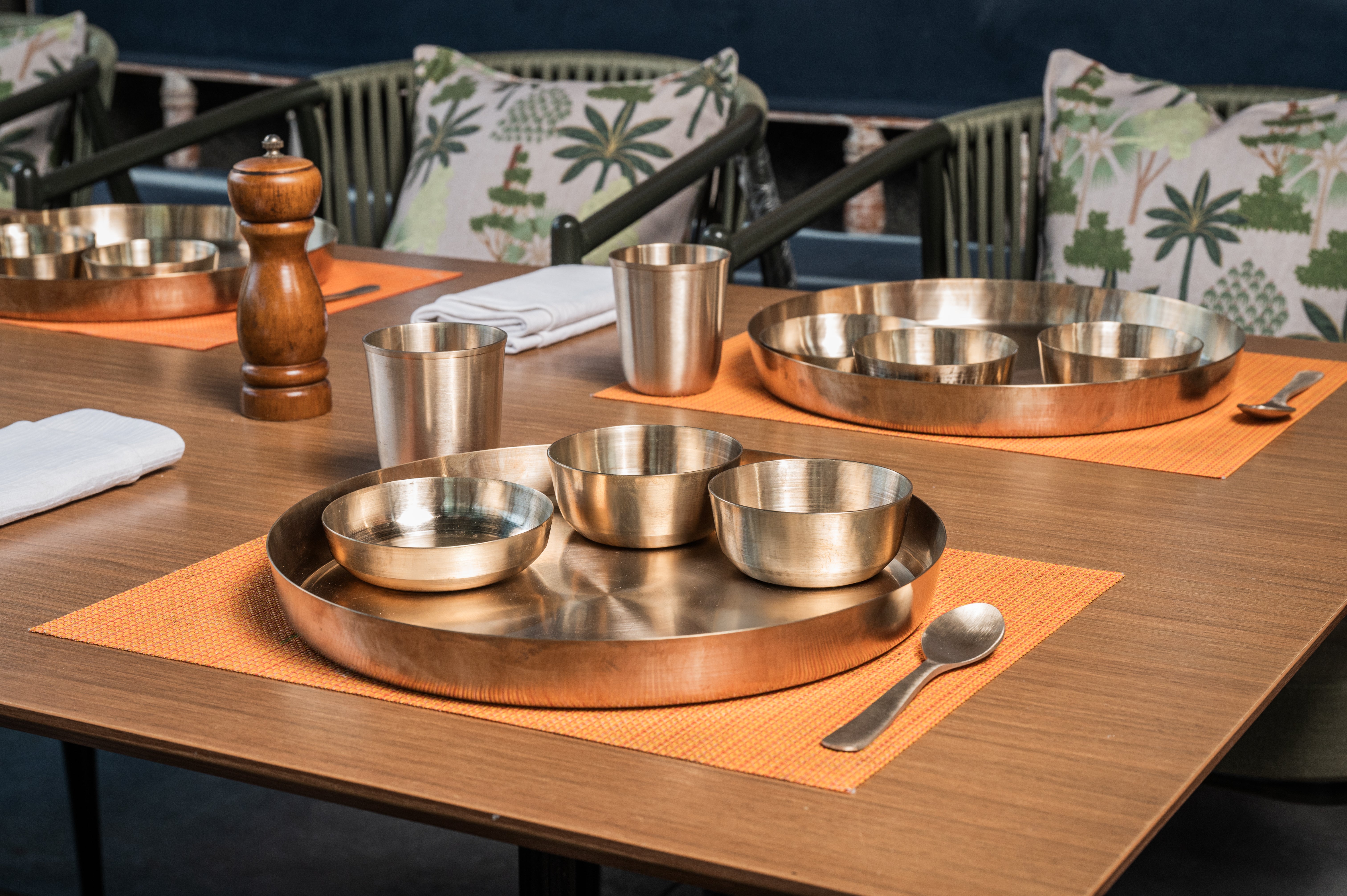 Kansa 6 Dinner Set Combo - 36 Pcs – Raj Gharana Metals