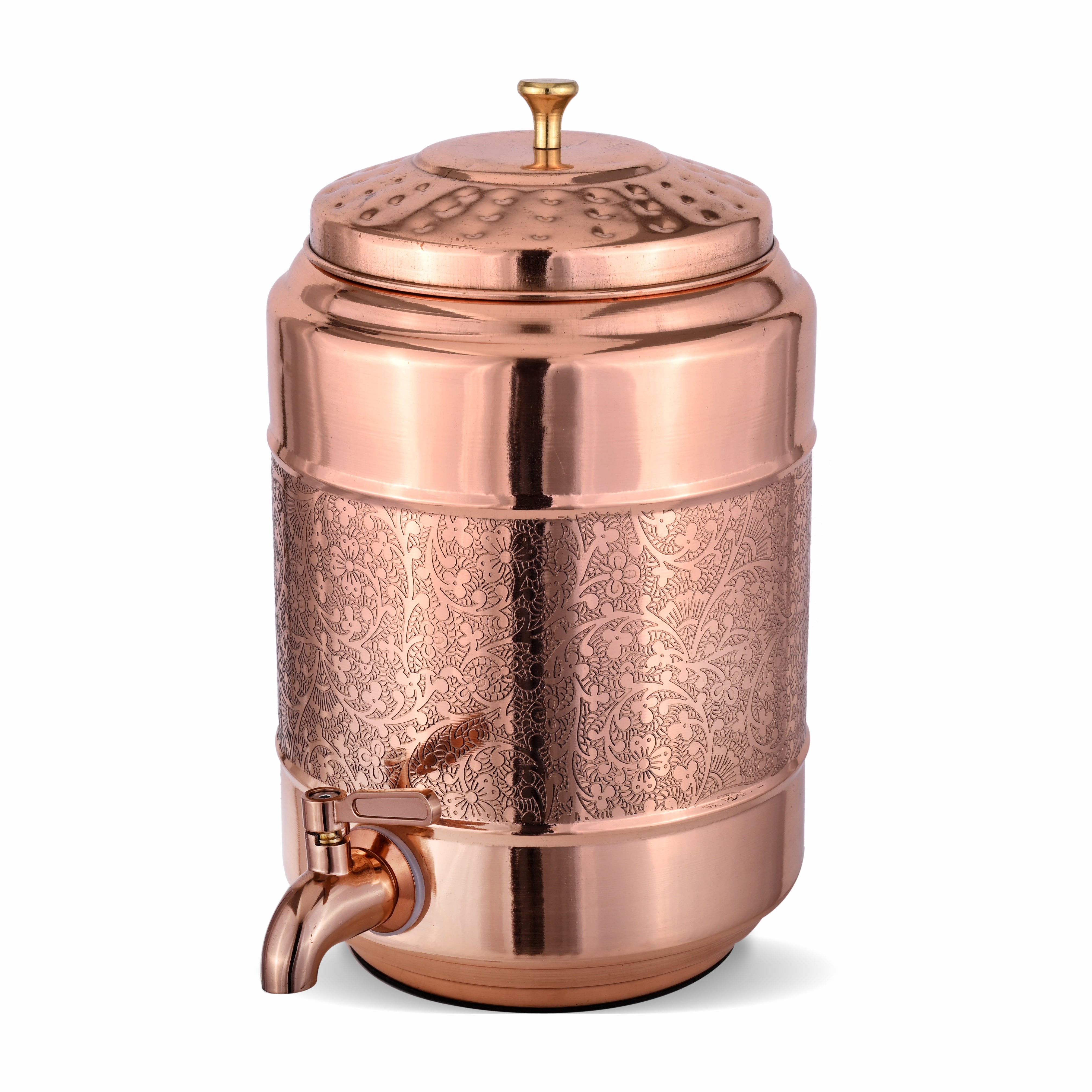 Copper Water Dispenser 5L - Eatching - Raj Gharana Metals