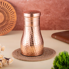 Copper Bedroom Jar - Hammered