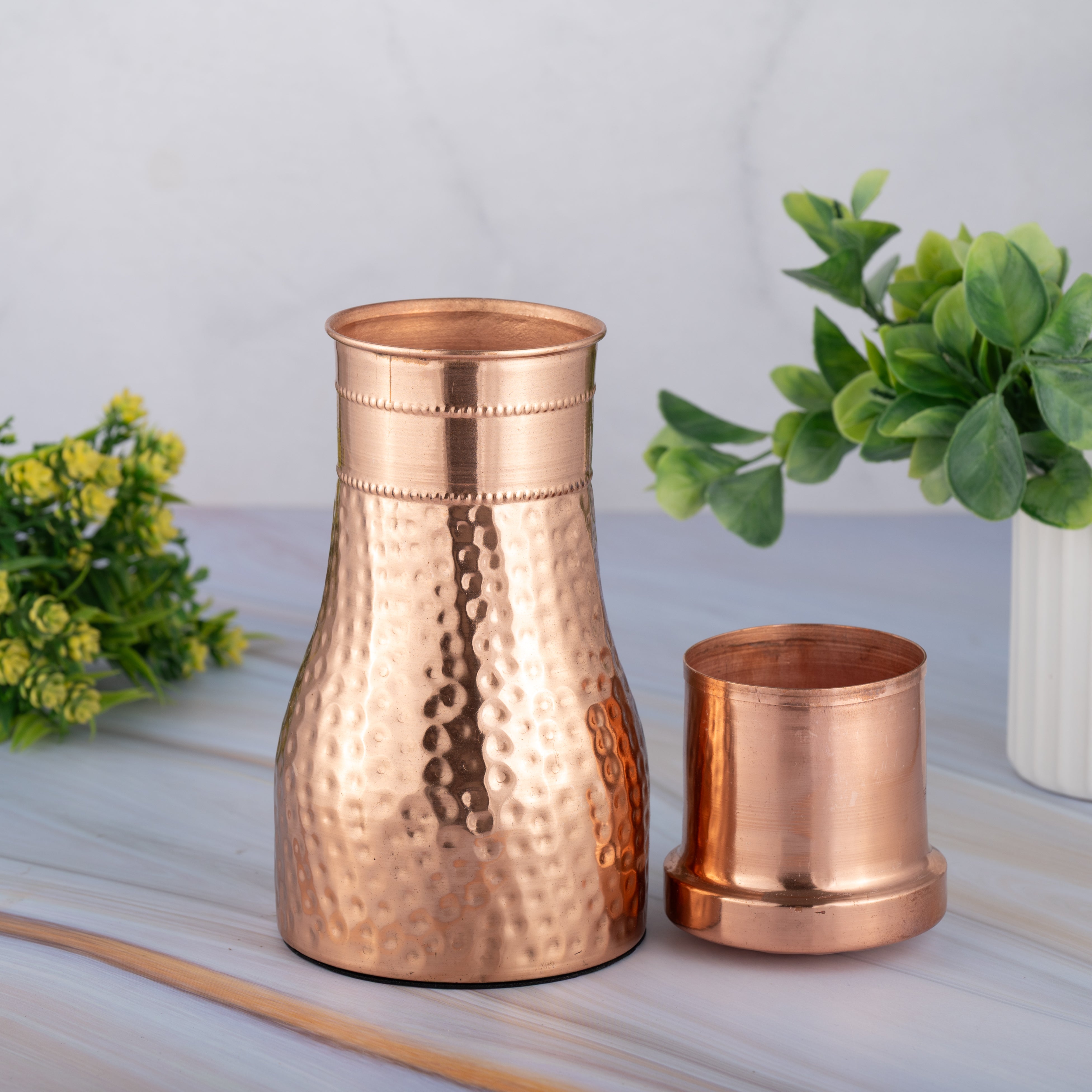 Copper Bedroom Jar - Hammered