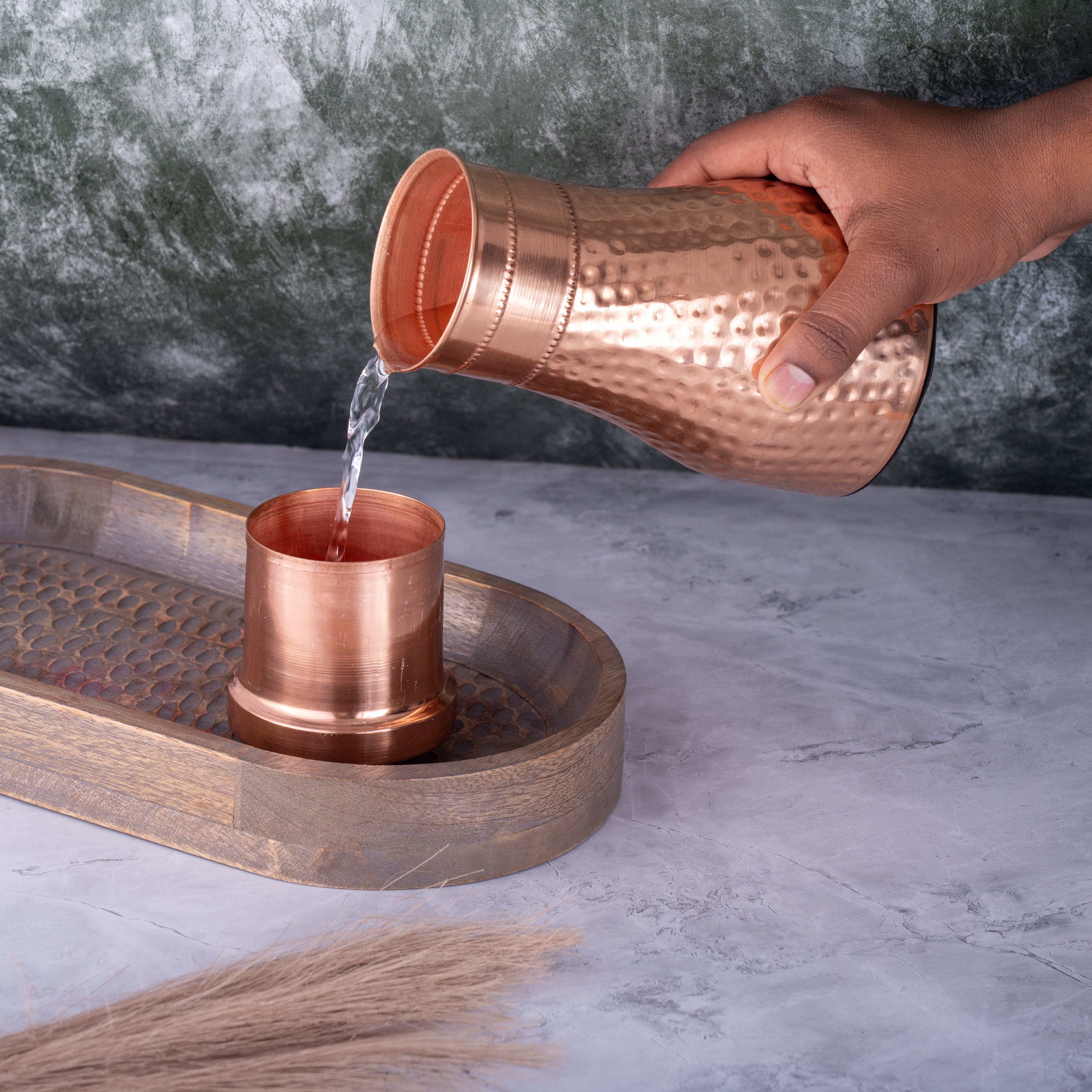 Copper Bedroom Jar - Hammered