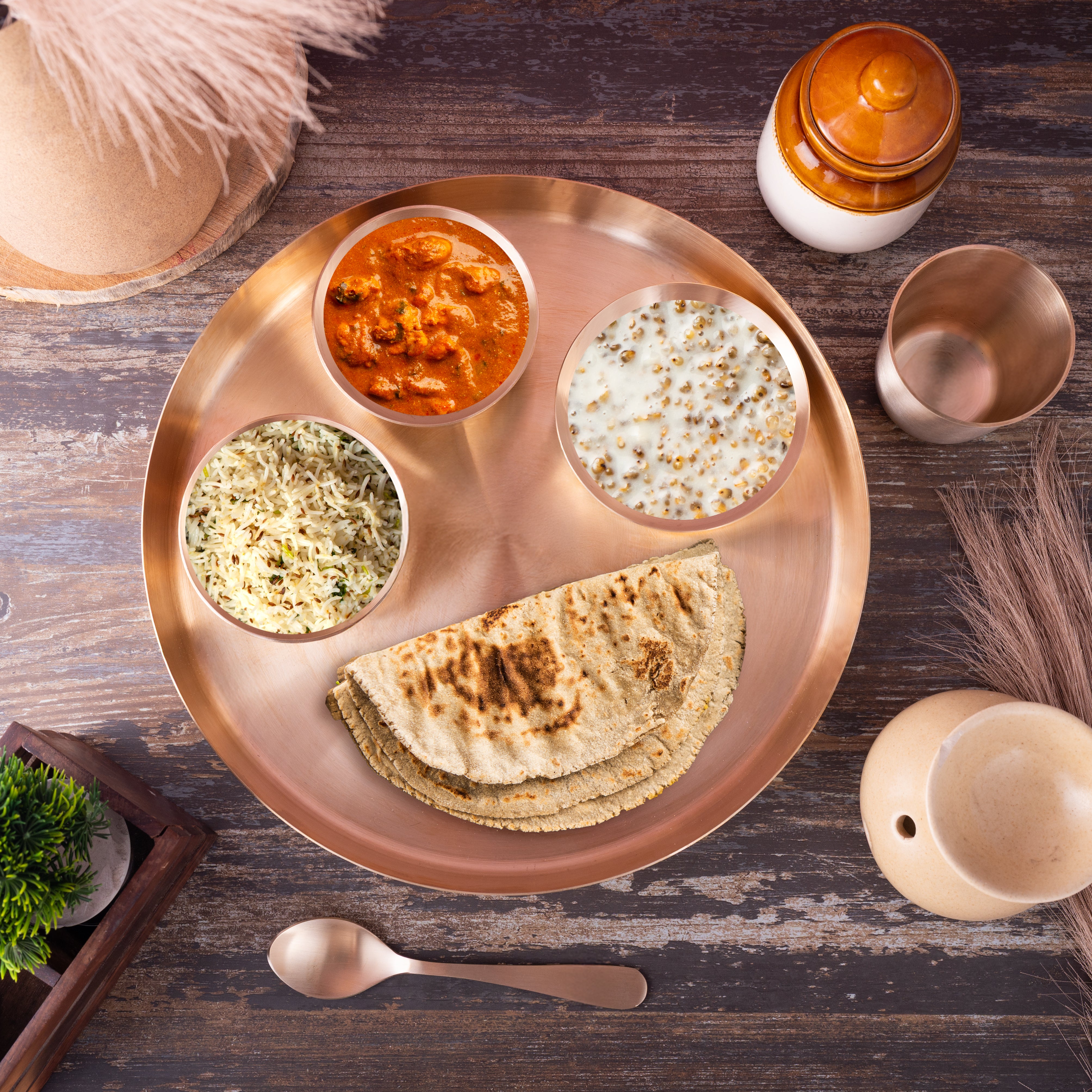 Kansa Dinner Set | Matte Finished | 12 inch