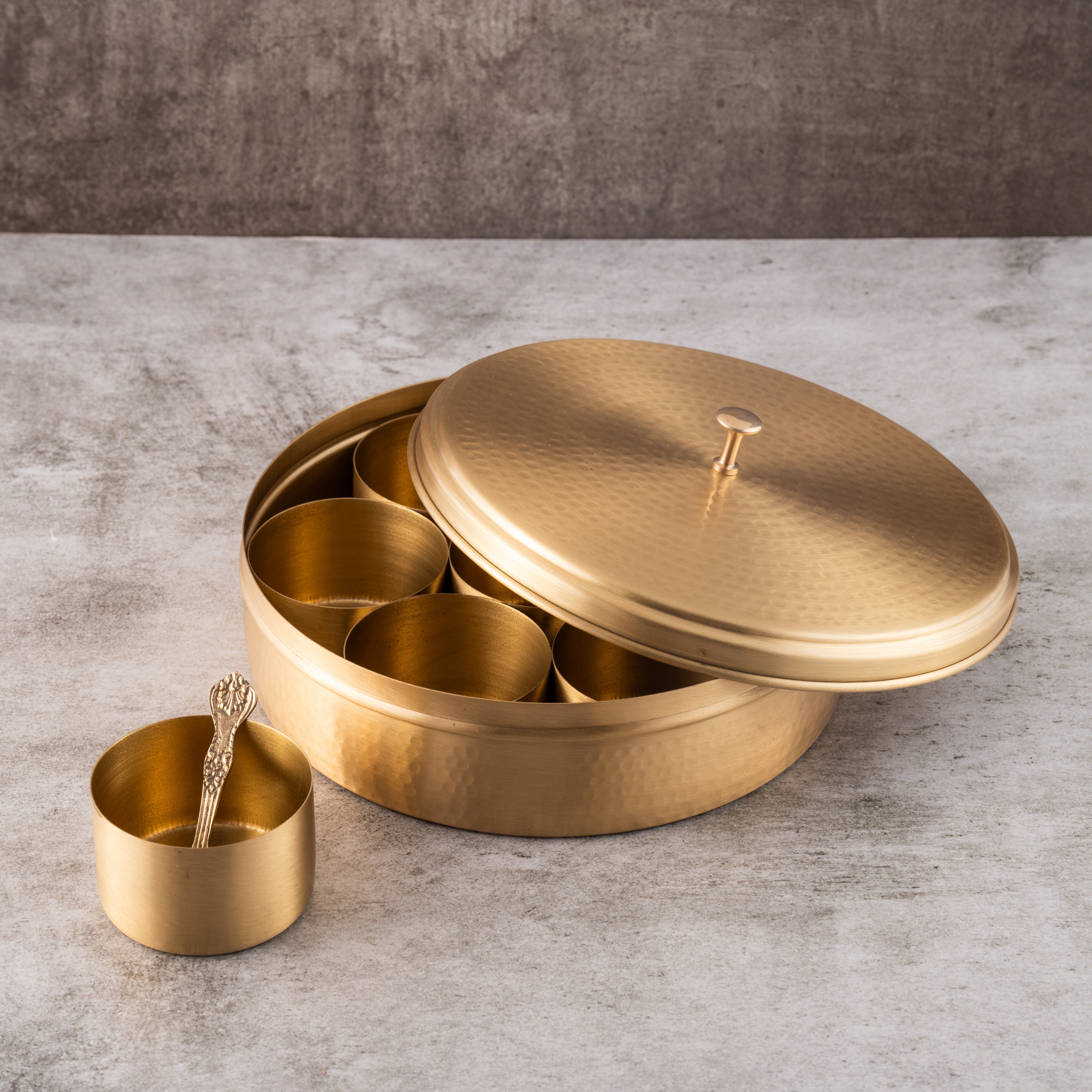 Brass Spice Box Set