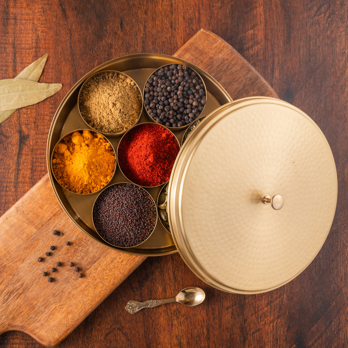 Brass Spice Box Set - Main Image