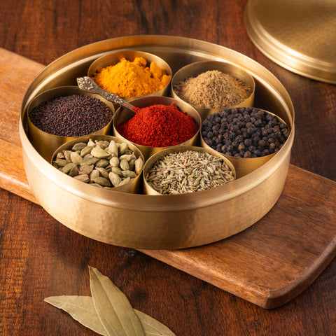 Brass Spice Box Set
