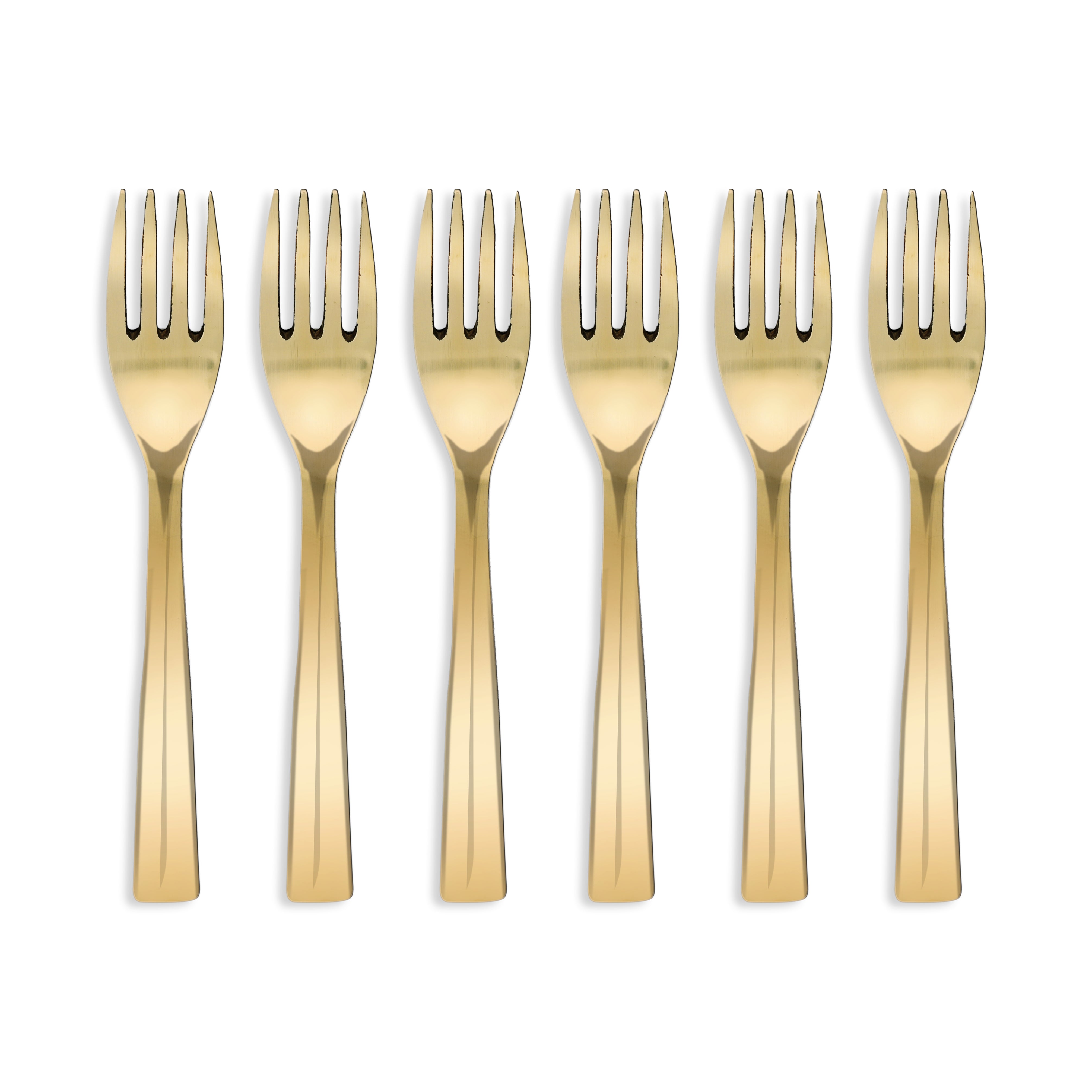 Brozne (Kansa) Dinner Dessert Fork (Pack of 6) Glossy Finished
