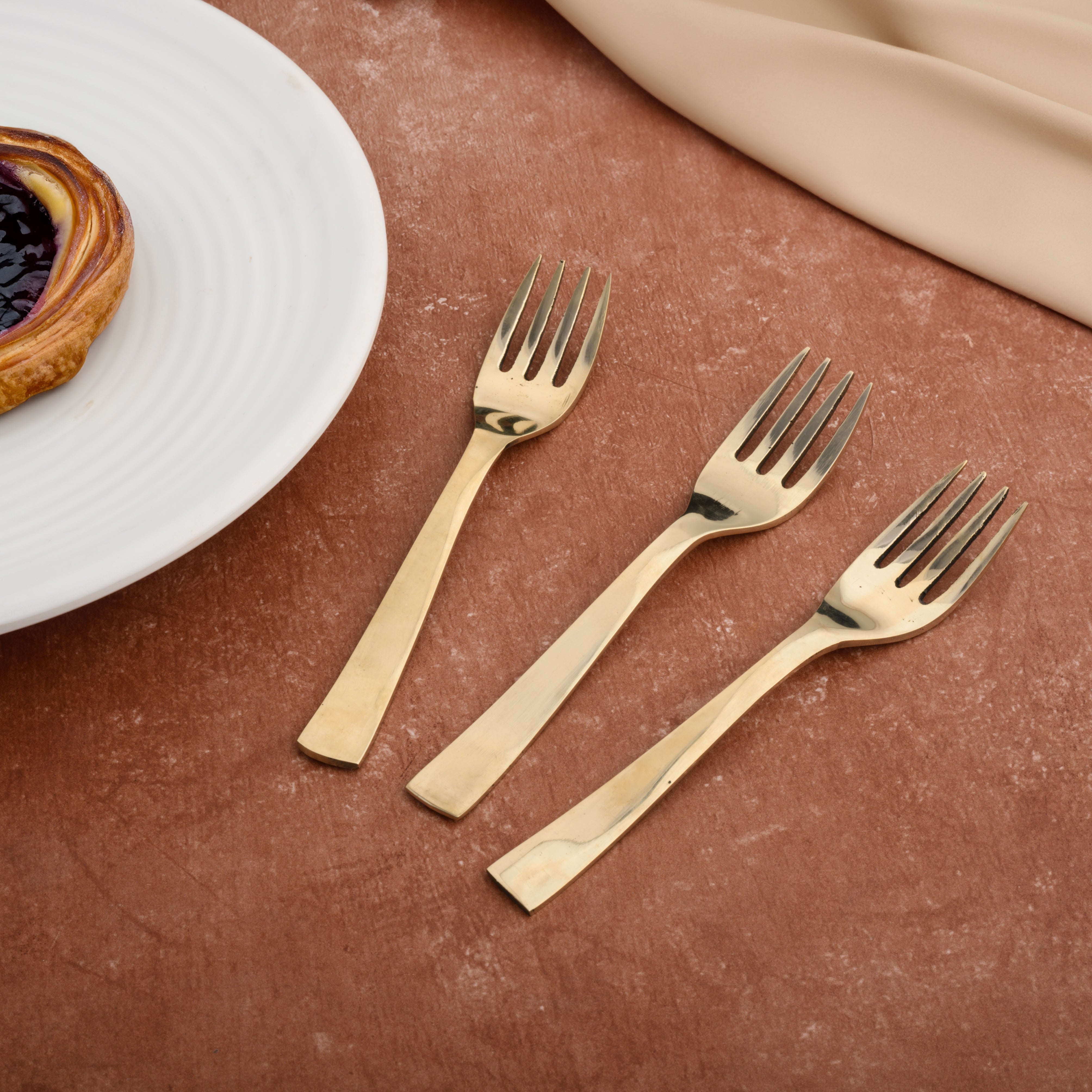 Brozne (Kansa) Dinner Dessert Fork (Pack of 6)