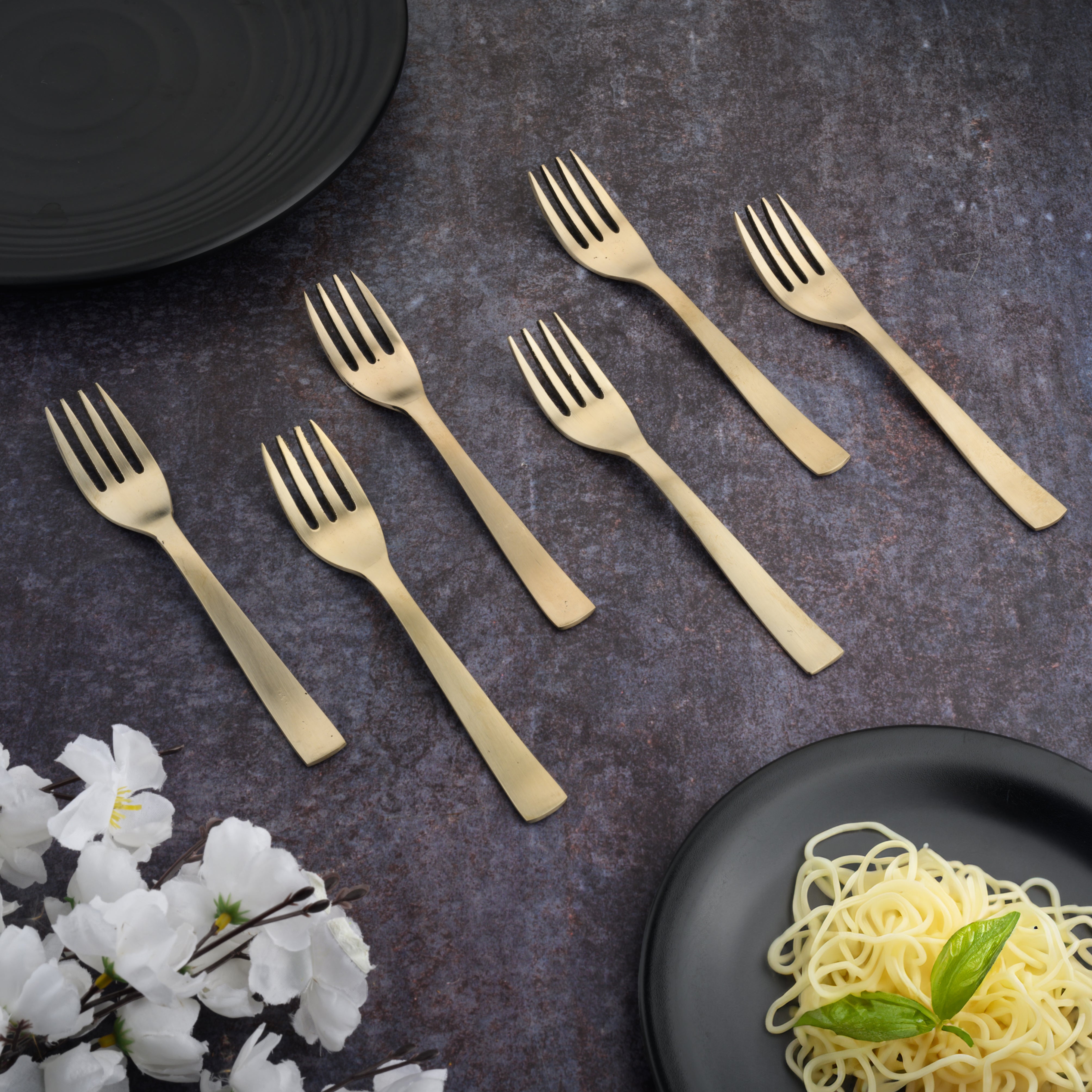 Brozne (Kansa) Dinner Dessert Fork (Pack of 6)