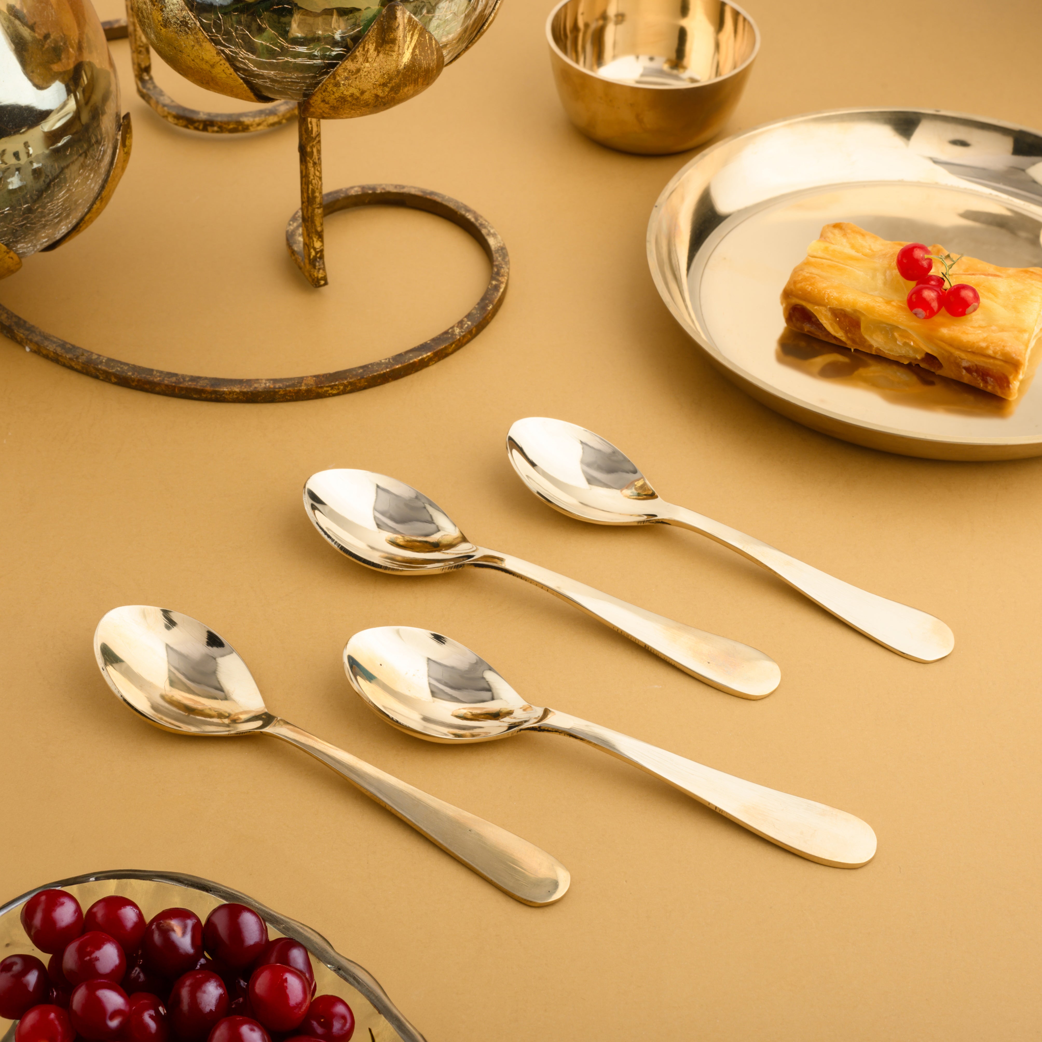 Kansa Dinner Spoons | 6Pcs -Glossy