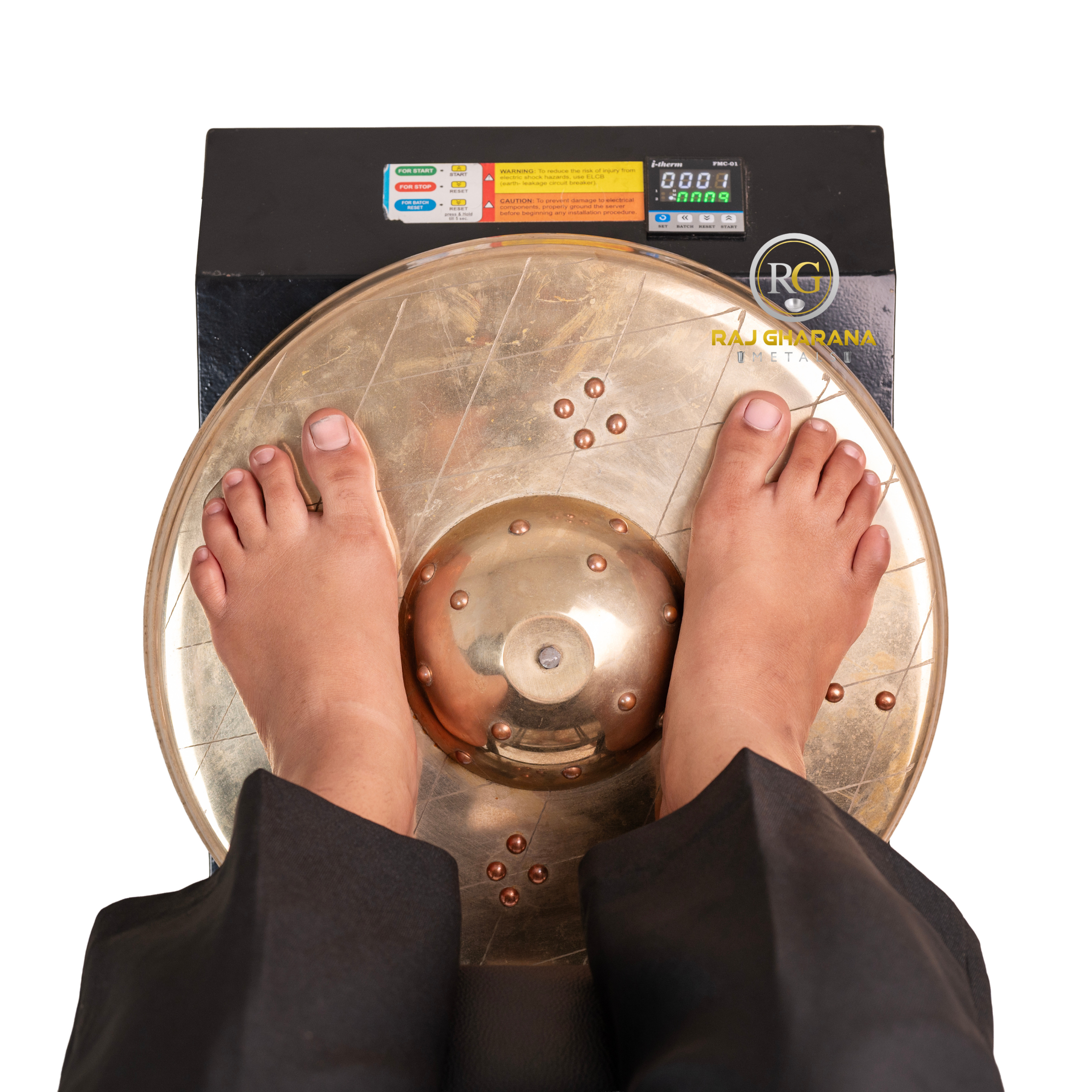Kansa (Bronze) Thali Foot Massager