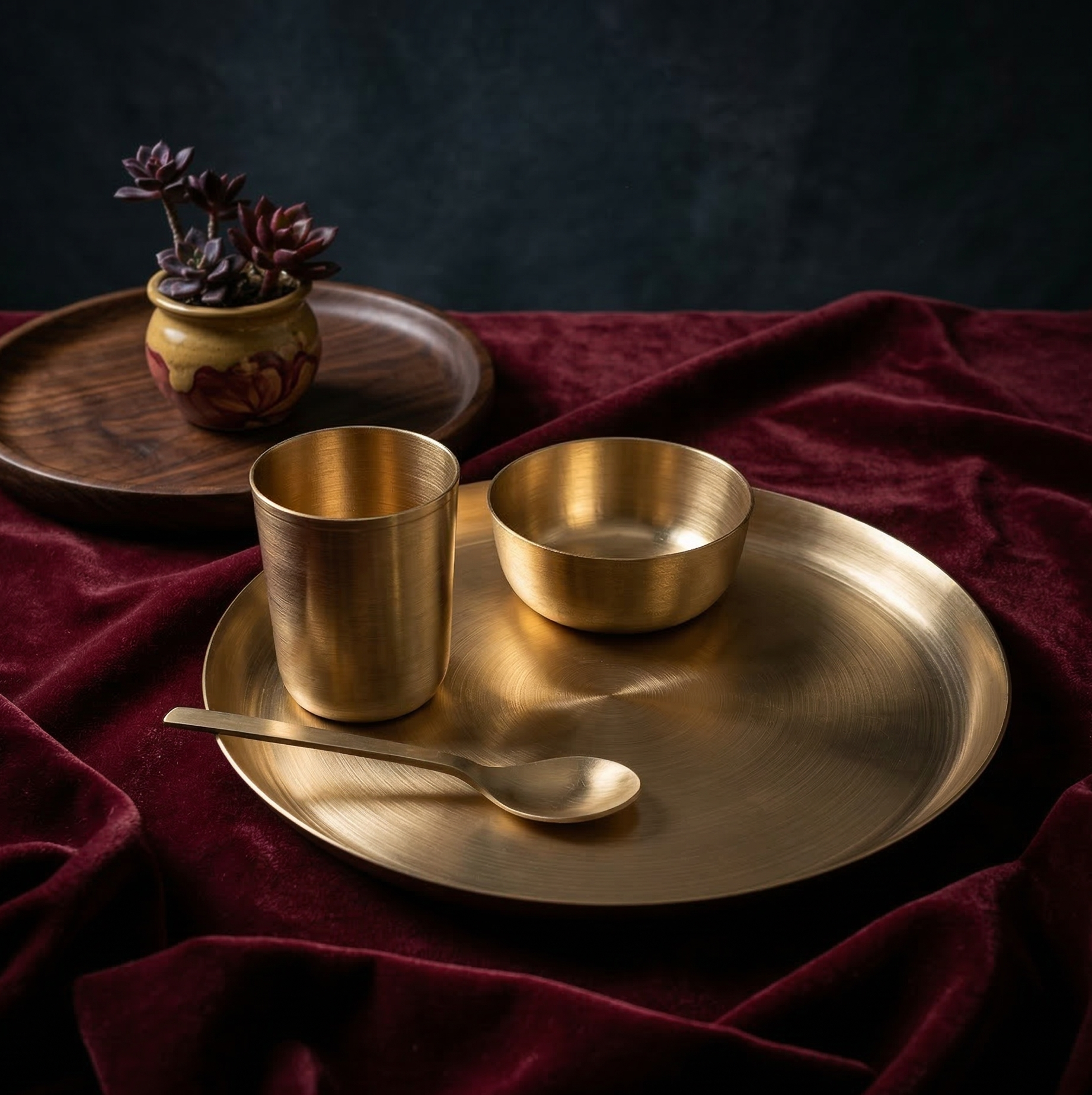 Kansa Dinner Set for Baby | 4 Pcs