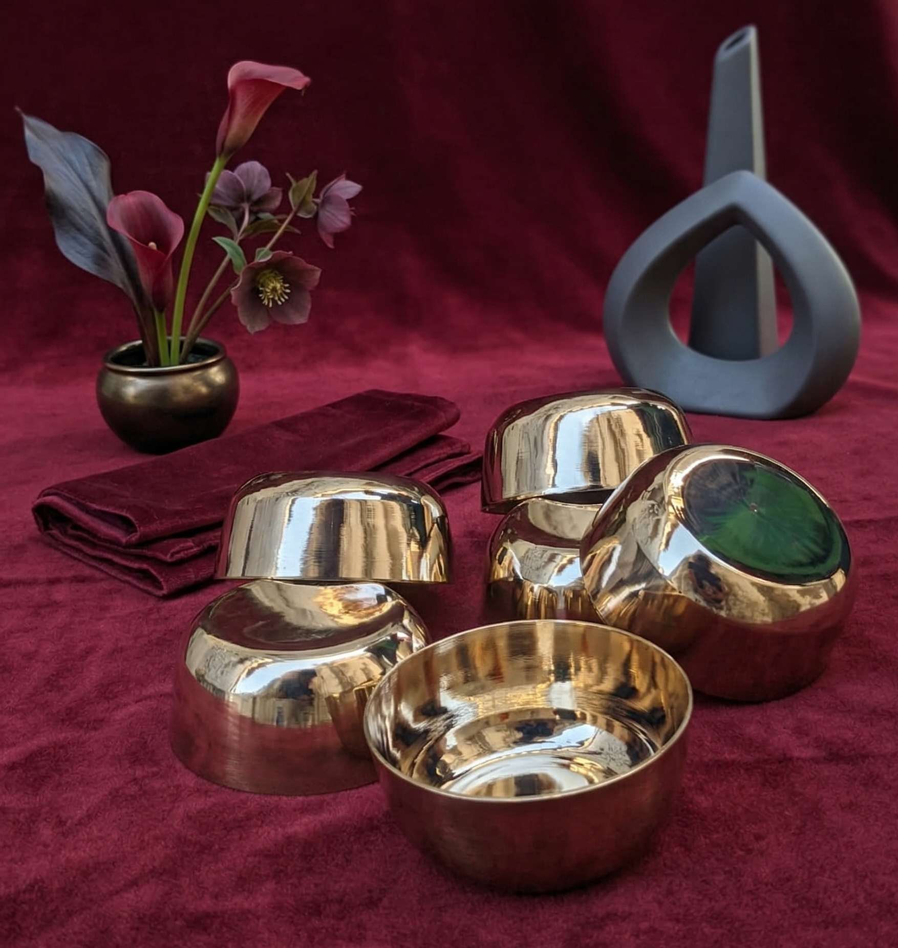 Kansa Katori(Bowl) Glossy Double Polish