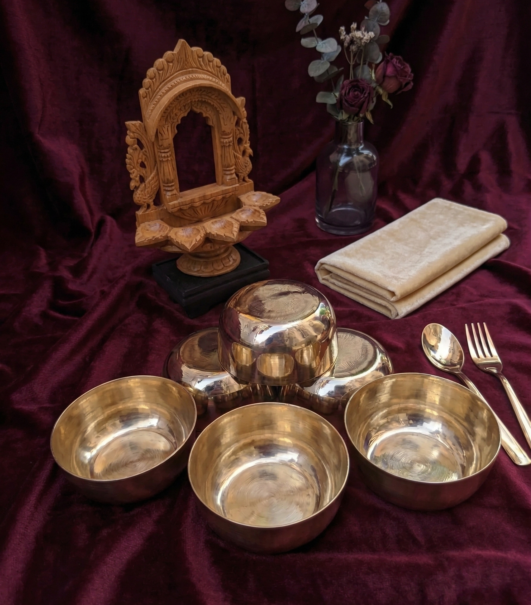 Kansa Katori(Bowl) Glossy Double Polish
