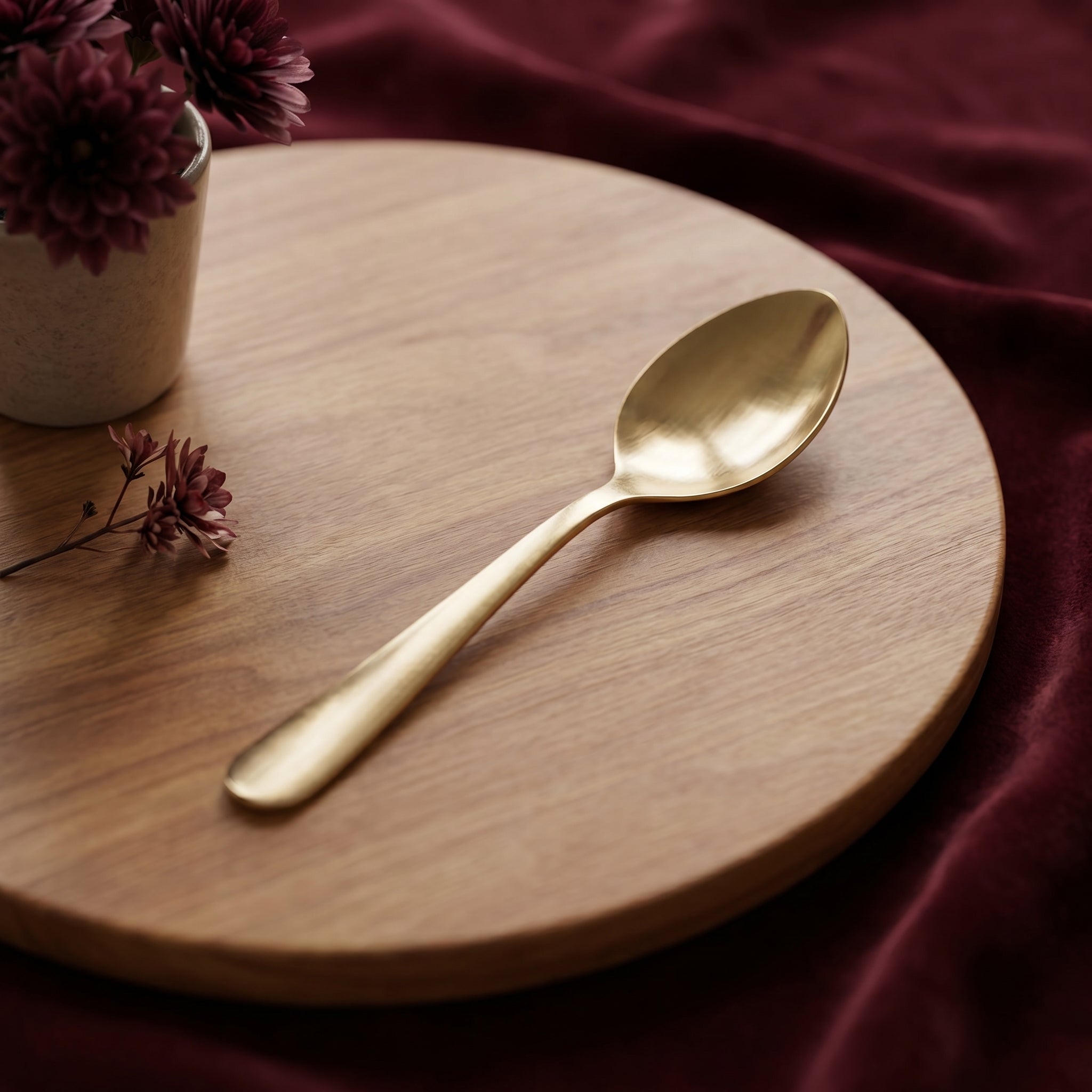 Kansa Dinner Spoons | 6Pcs - Matte