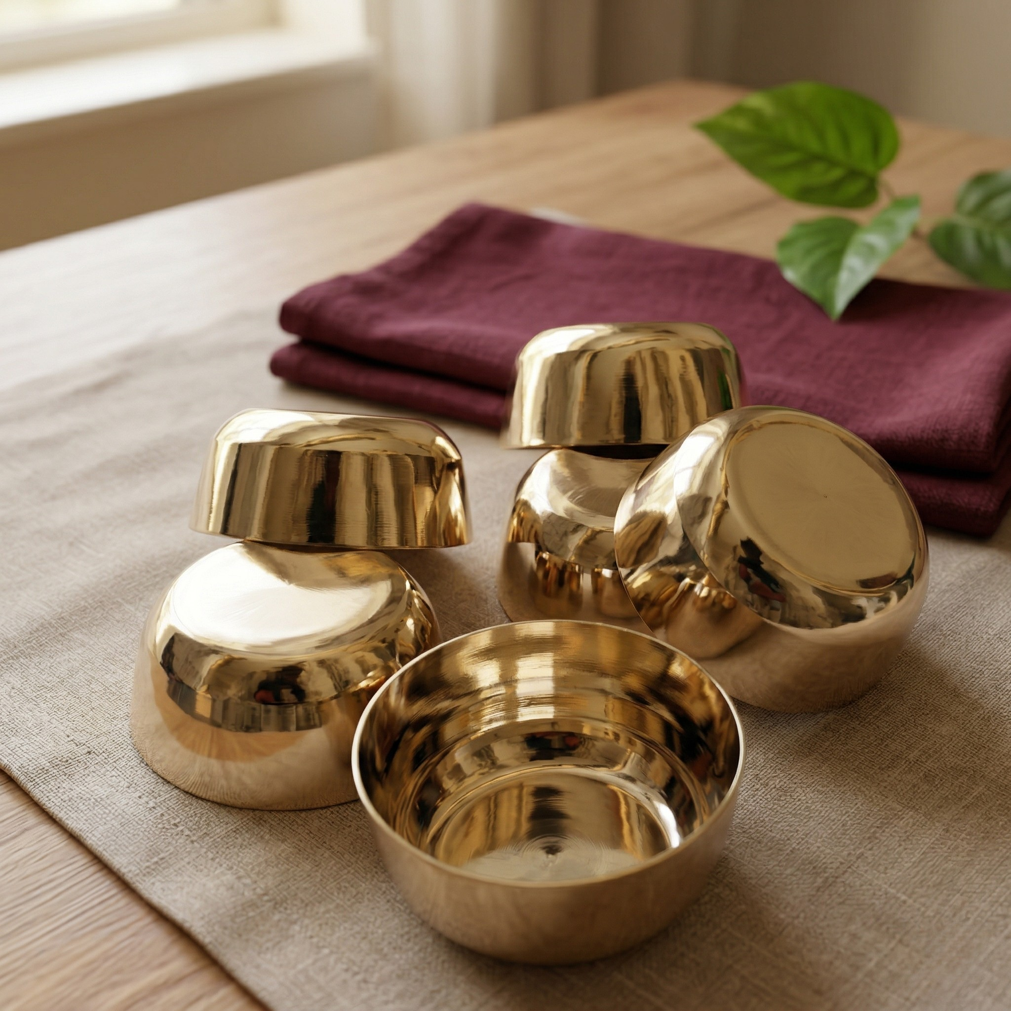 Kansa Katori(Bowl) Glossy Duble Polish