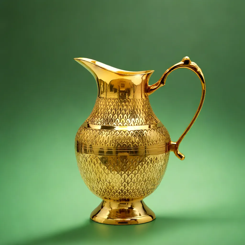 Brass Jar & 6 Glass Set – Nakashi Design