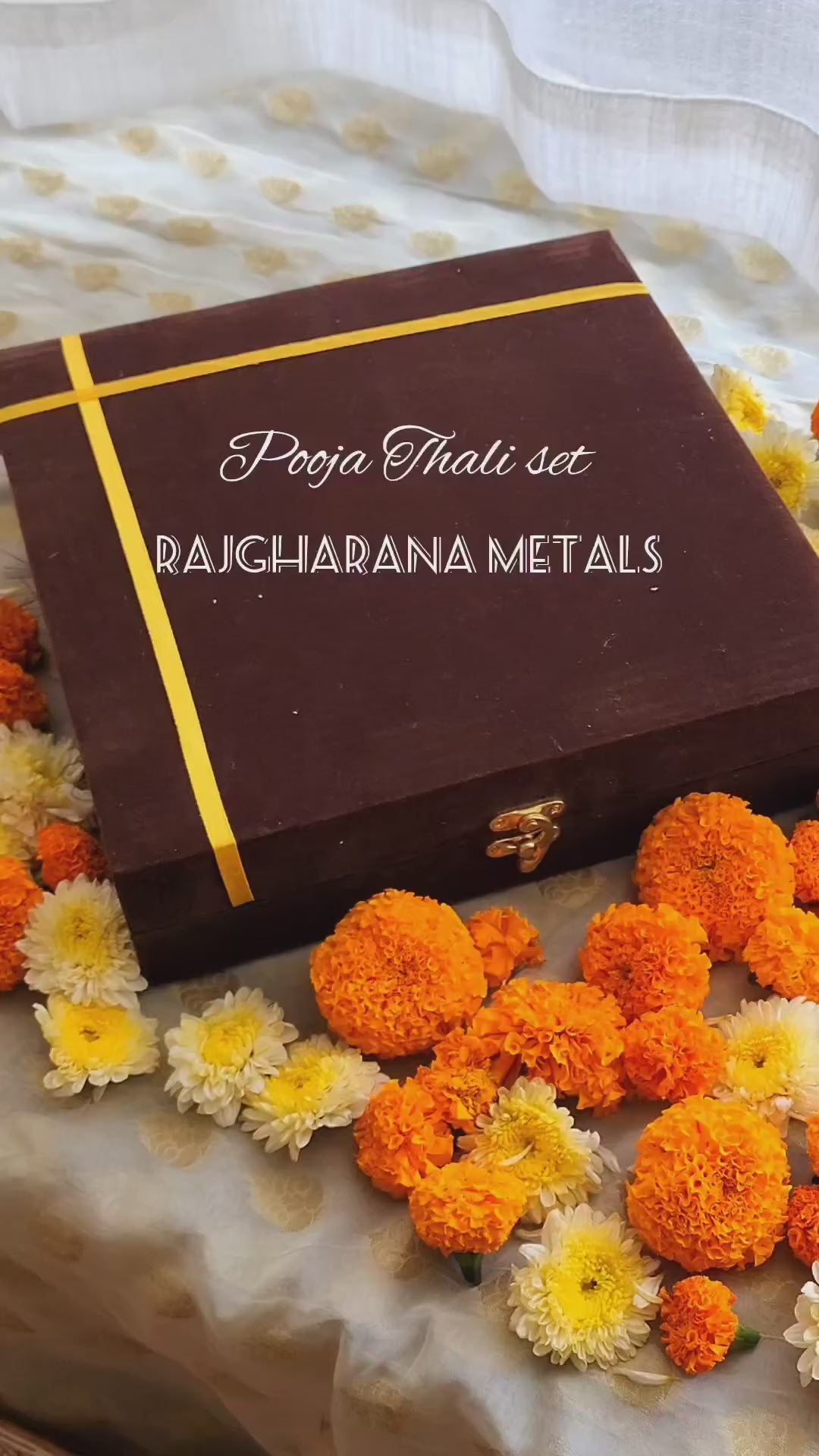 Brass Pooja Thali Set | 7 Pcs